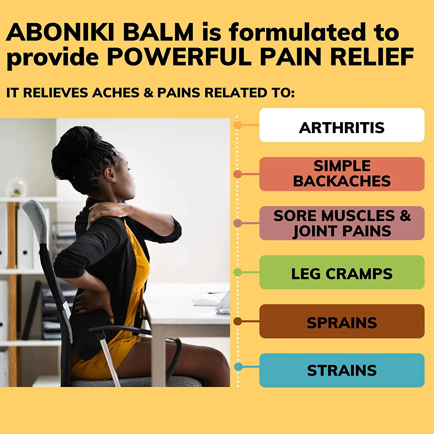 100% Aboniki Pain Balm - Image 3