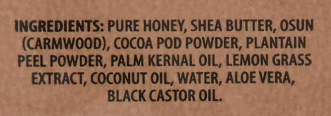 100% African Black Soap Bar w/ Black Castor Oil - Image 4