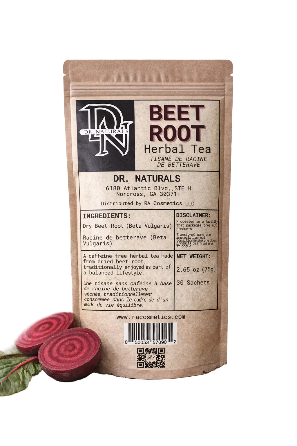 Dr. Natural's Beet Root Herbal Tea - 30 Sachets