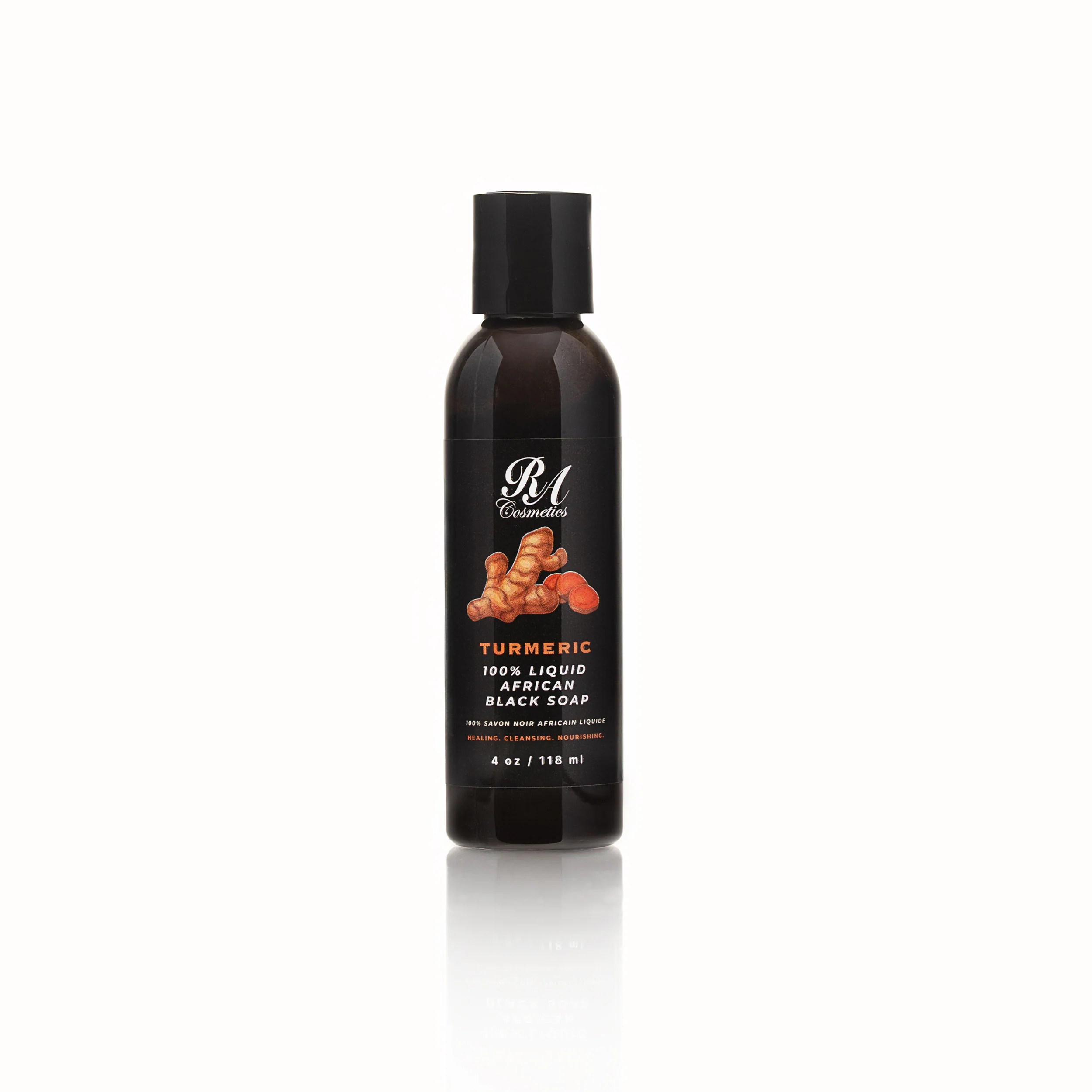 Liquid 100% African Black Soap w/ Turmeric - Image 3
