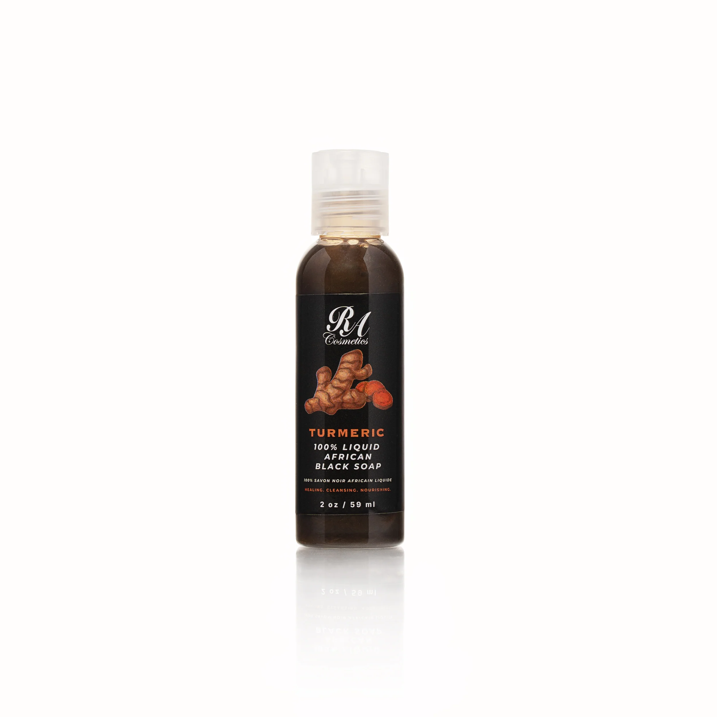 Liquid 100% African Black Soap w/ Turmeric - Image 4