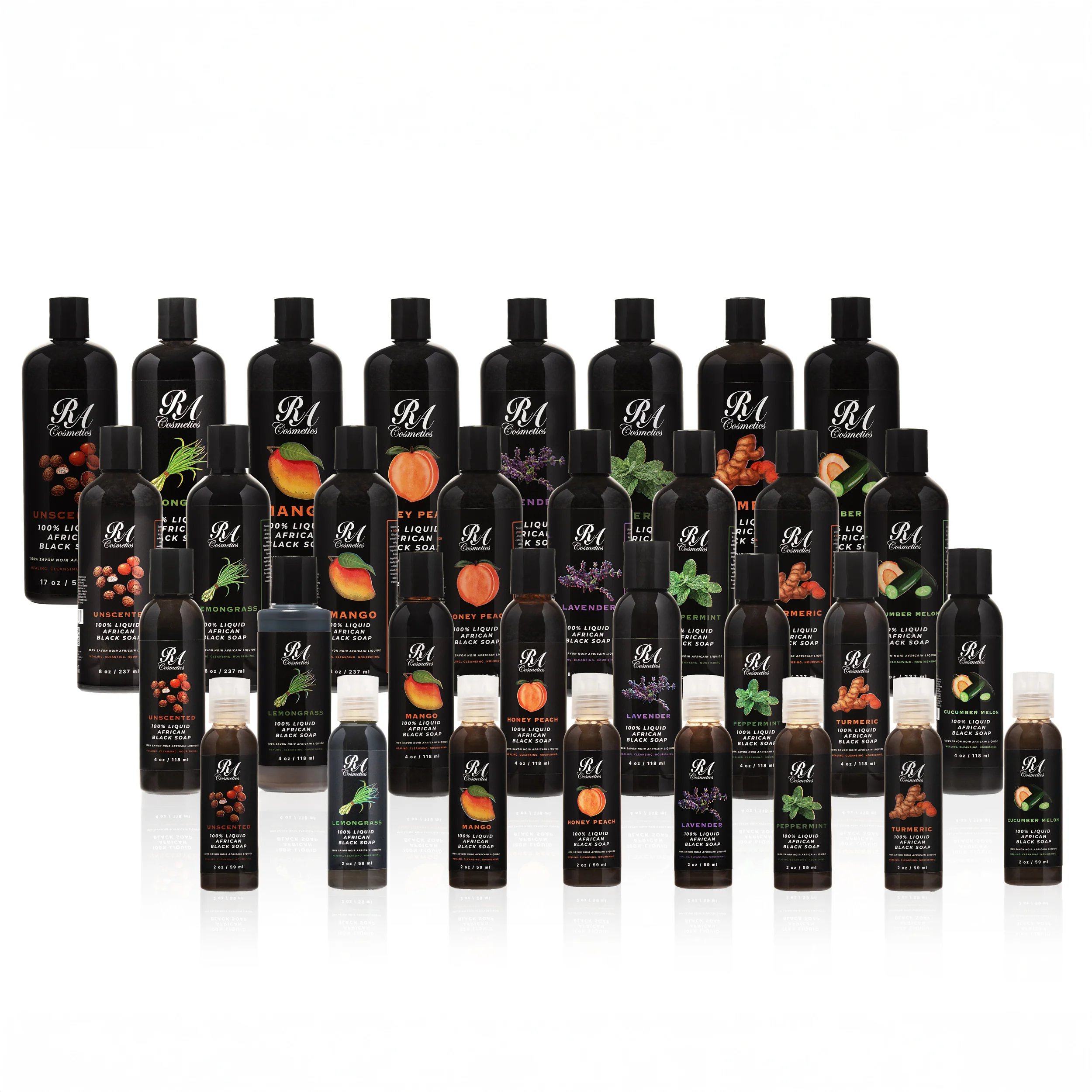 Liquid 100% African Black Soap w/ Turmeric - Image 6