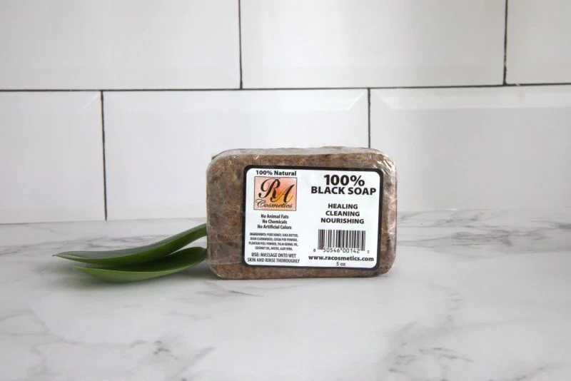 100% African Black Soap Bar - Unscented - Image 3