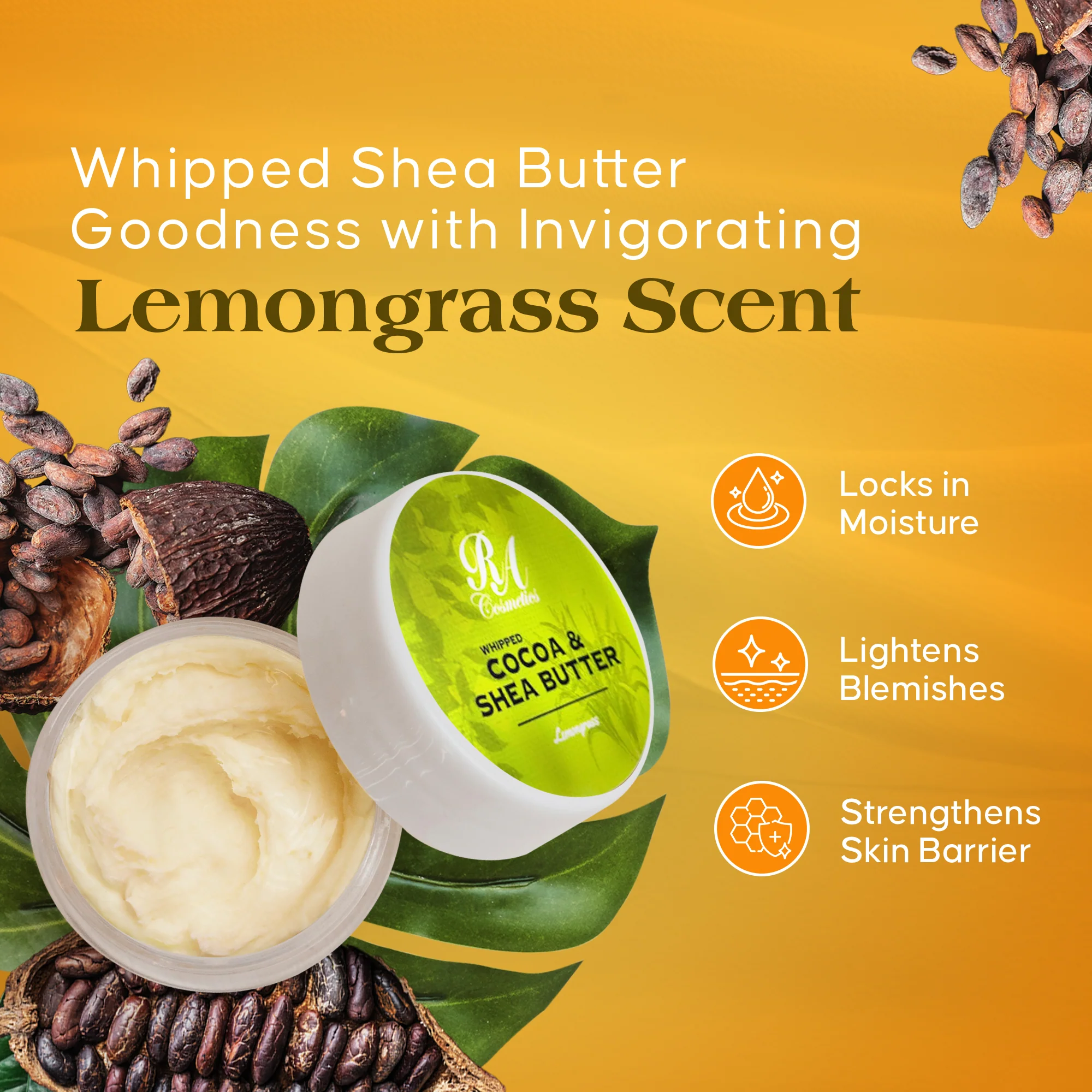 Whipped Cocoa & Shea Butter w/ Lemongrass - Image 6
