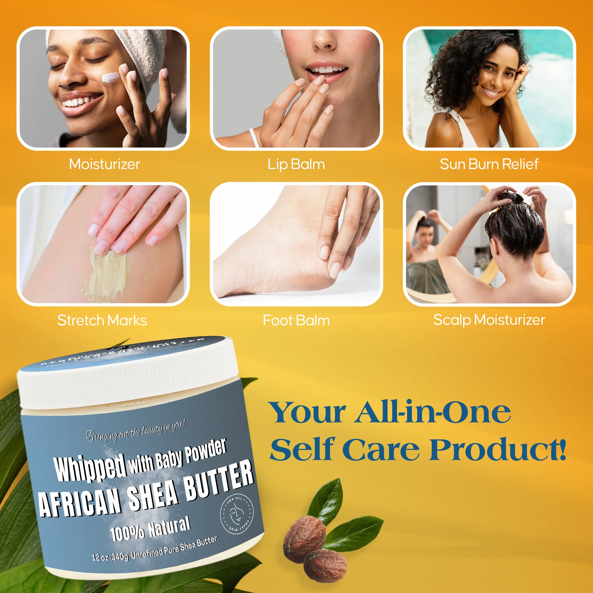 Whipped African Shea Butter w/ Baby Powder - Image 10