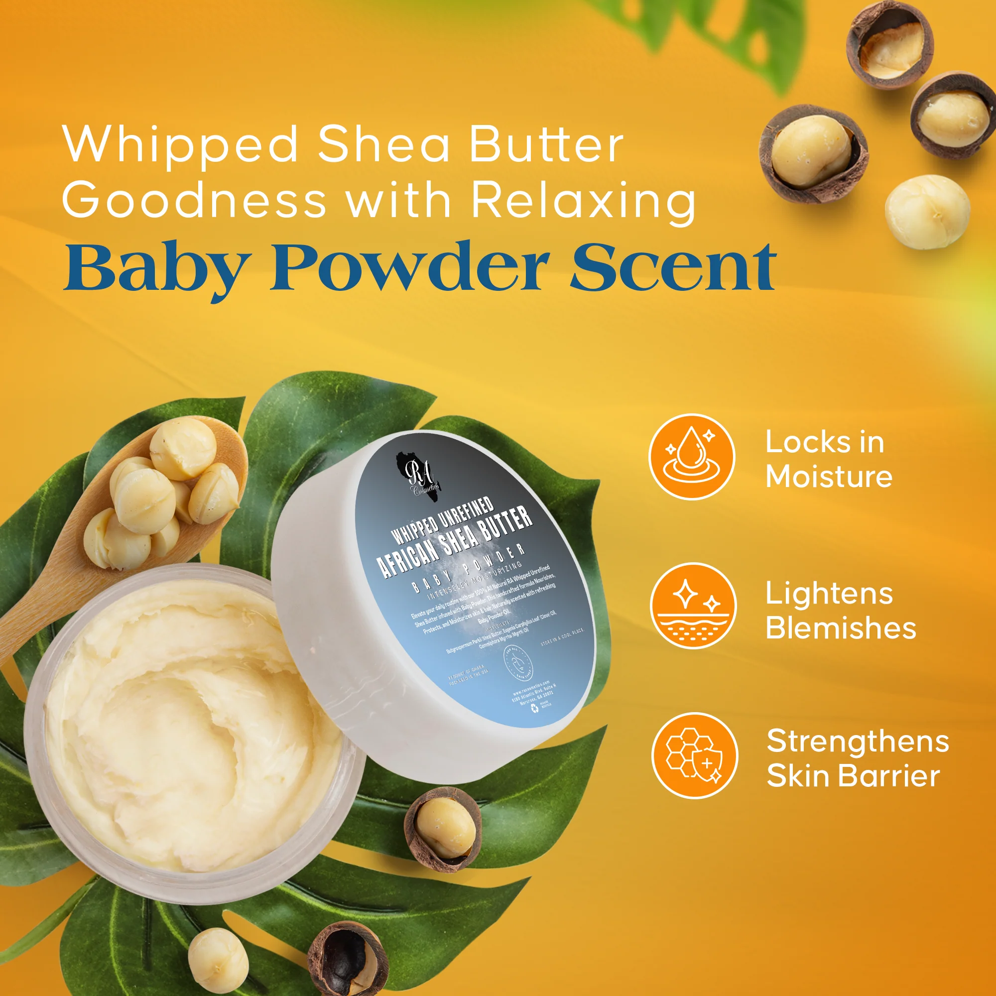 Whipped African Shea Butter w/ Baby Powder - Image 7