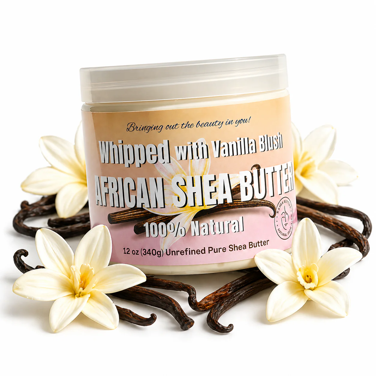 Whipped African Shea Butter w/ Vanilla Blush